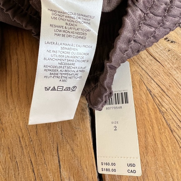 Anthropologie. NWT. Size 2. Brown Satin Parachute Pants. - Picture 11 of 16